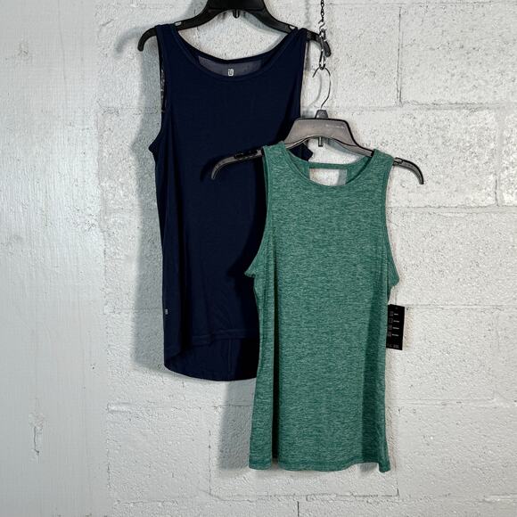Ideology active tank top set of 2 Blue/green XS - Picture 1 of 10